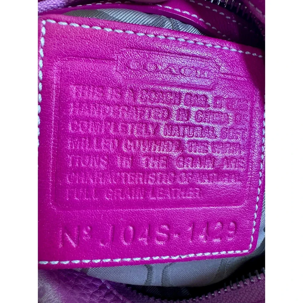 Vintage Coach Soho Two-Tone Pink Pebbled Slouchy Leather Hobo Bag Y2K